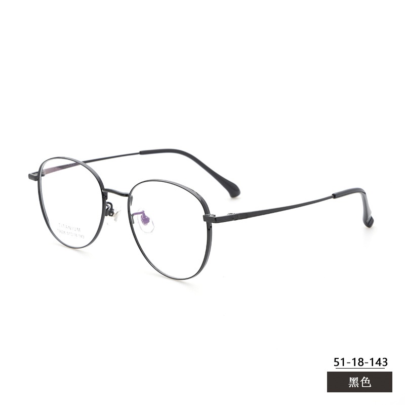 复古高度数镜框多边形老钱风镜架丹阳眼镜工厂店批发眼镜框纯钛