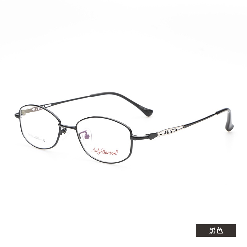 金属眼镜架全框近视镜7819优雅女士渐进片商务眼镜框丹阳工厂批发