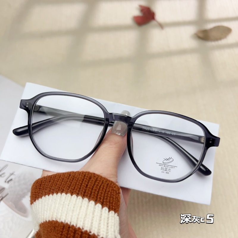 TR透明网红同款23105防蓝光眼镜框 小红书种草丹阳配镜tr90平光镜