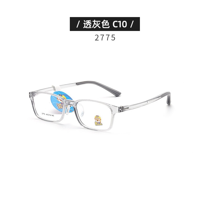 儿童眼镜框架近视女2775硅胶鼻托防脱落TR90学生架男韩版透明色系