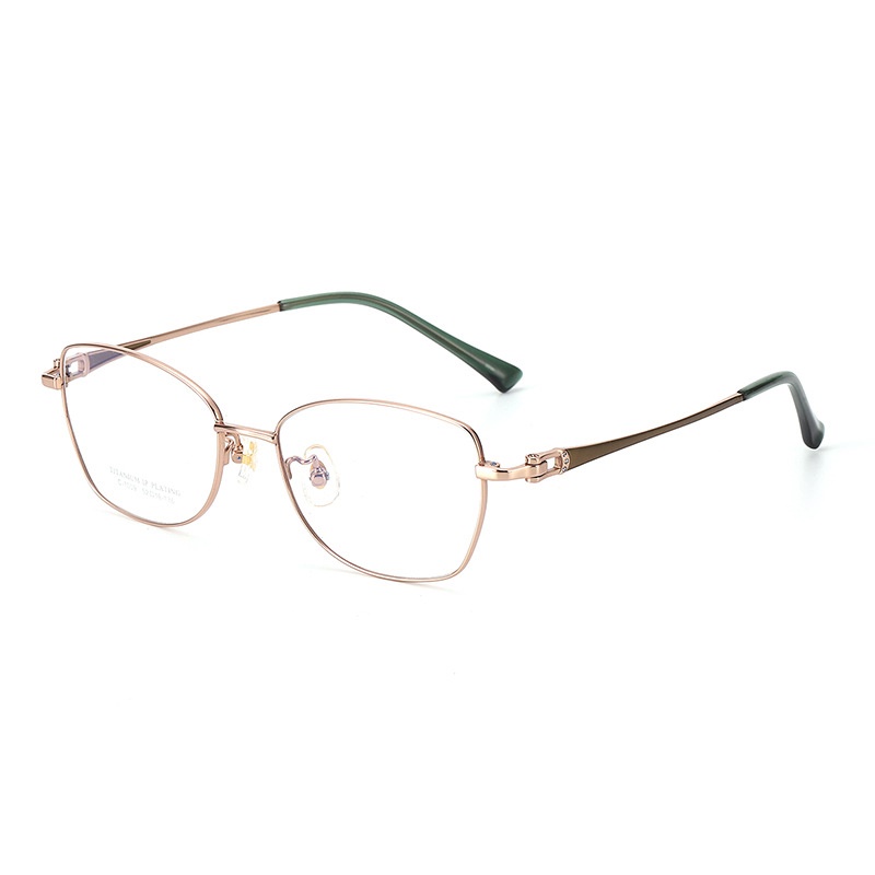 新款超轻眼镜框素颜近视眼镜女全框7009丹阳多边形商务眼镜架钛