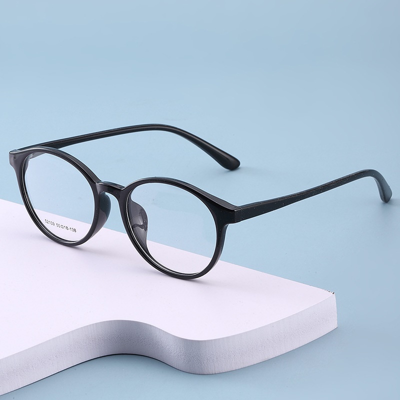 丹阳近视眼镜tr男女款中号52109学生镜圆形网红TR90镜架工厂批发