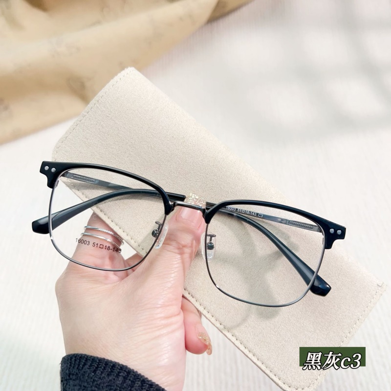 新款时尚眉毛眼睛架素颜眉线框16003斯文柳丁丹阳眼镜工厂批发