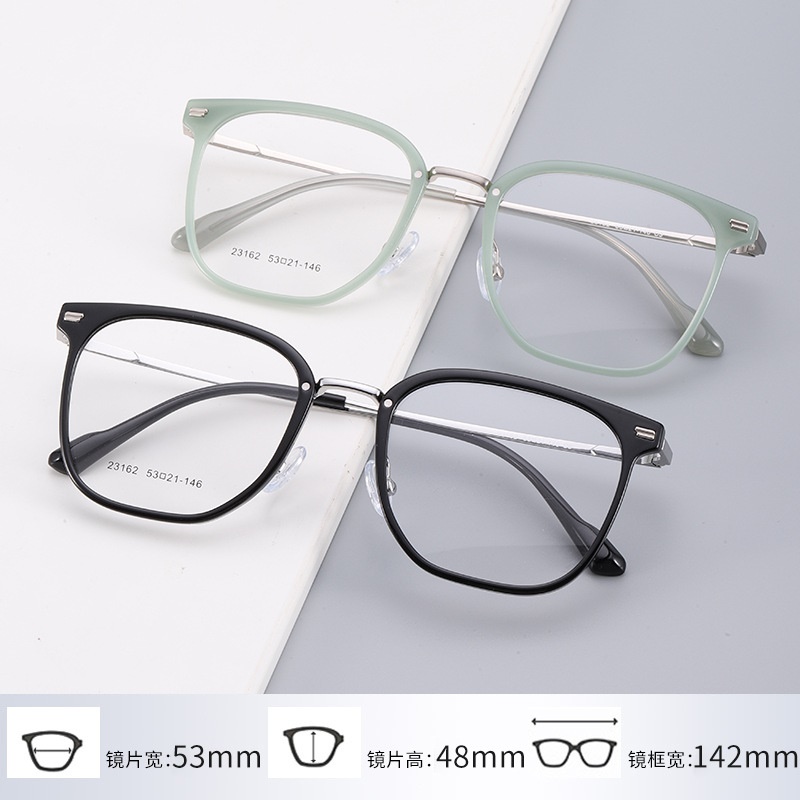 痞帅斯文男眉毛眼镜架 23162板材眉线框潮女款网红爆款平光眼镜