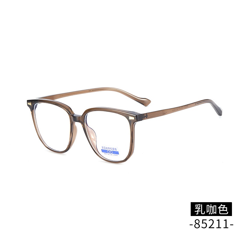 TR防蓝光眼镜知乎推荐 85211时尚护目镜男女多边形tr90平光镜