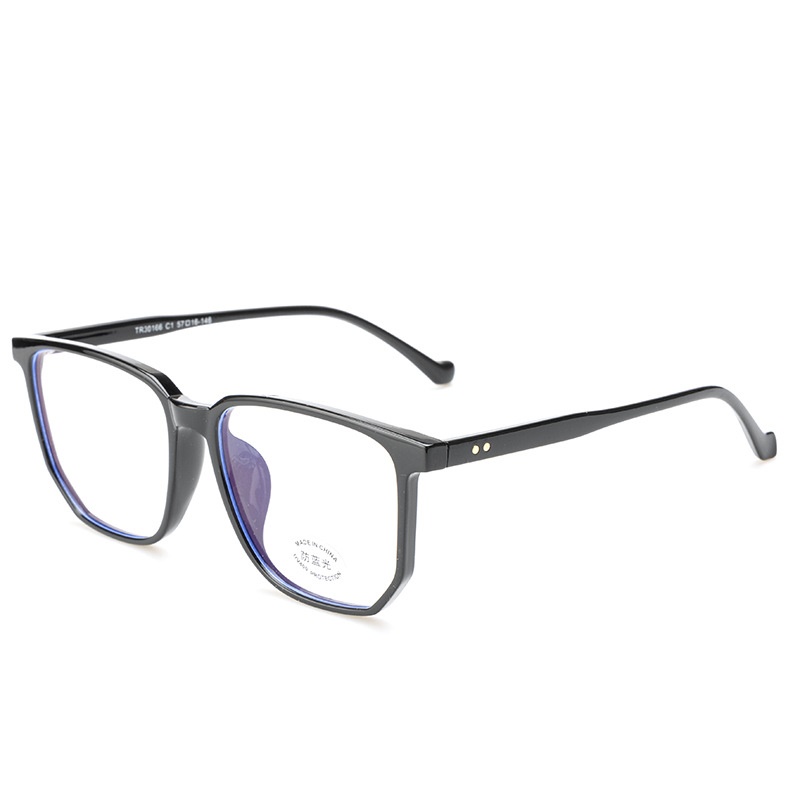 宽边个性平光镜网红同款30166小红书护目镜复古非主流 tr90眼镜