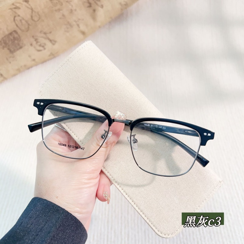 新款时尚眉毛眼睛架近视眉线框16049斯文柳丁半框tr90眉毛眼镜框