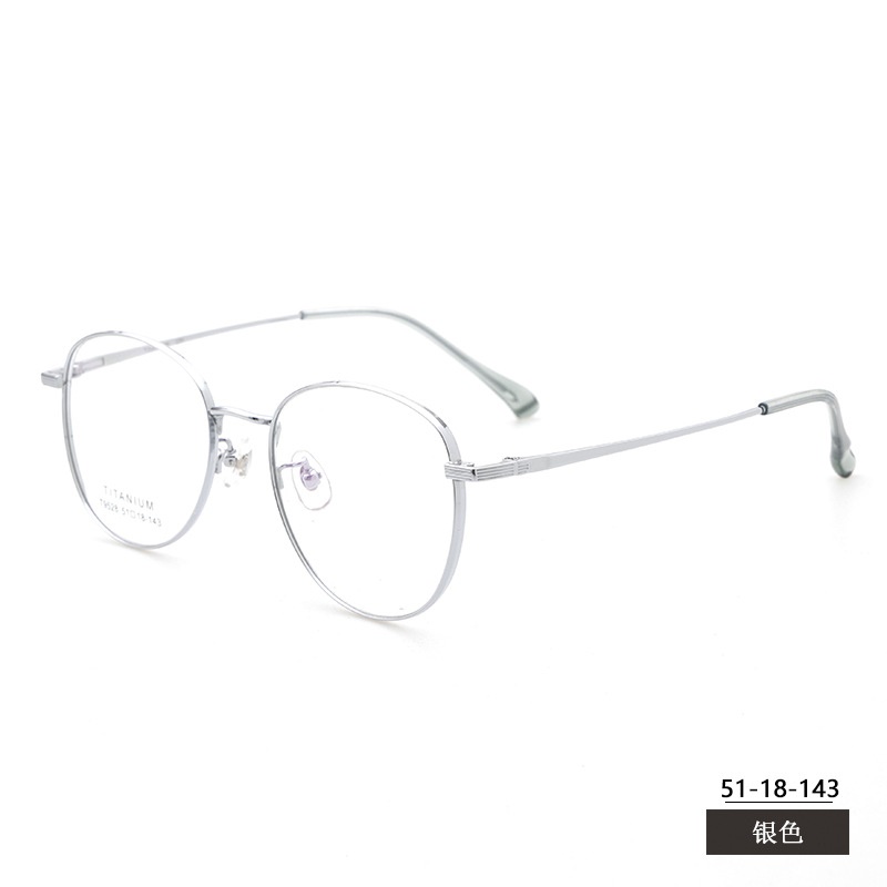 复古高度数镜框多边形老钱风镜架丹阳眼镜工厂店批发眼镜框纯钛