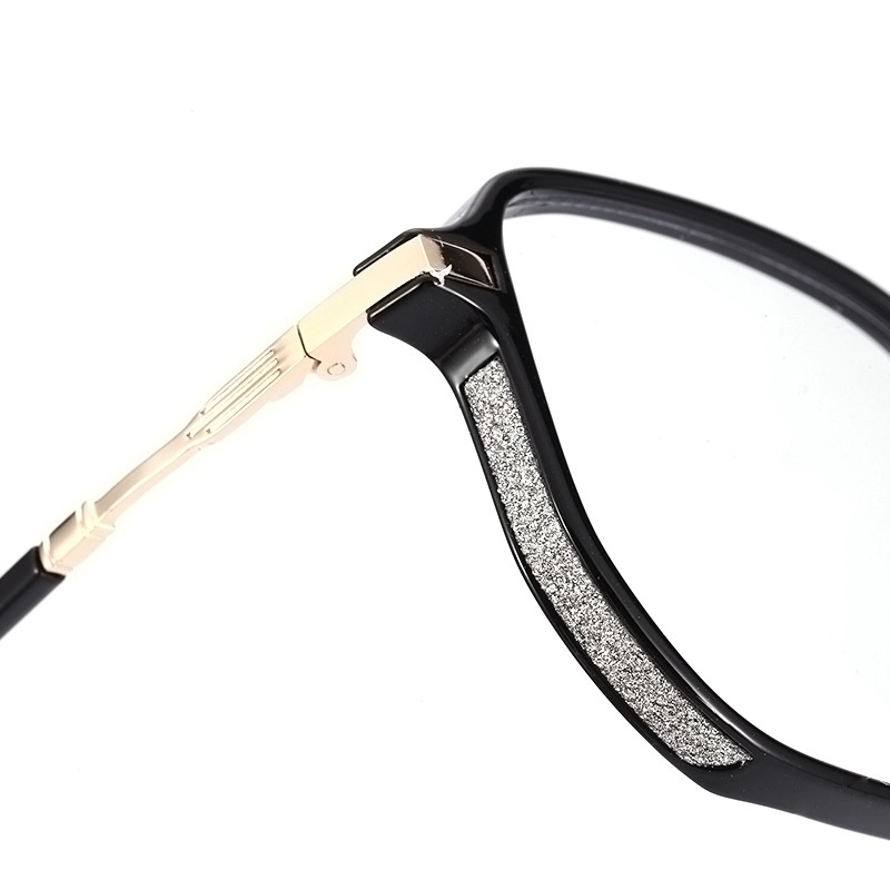 透明镶钻粉平光镜网红同款30216 透明护目镜复古时尚tr90防蓝光