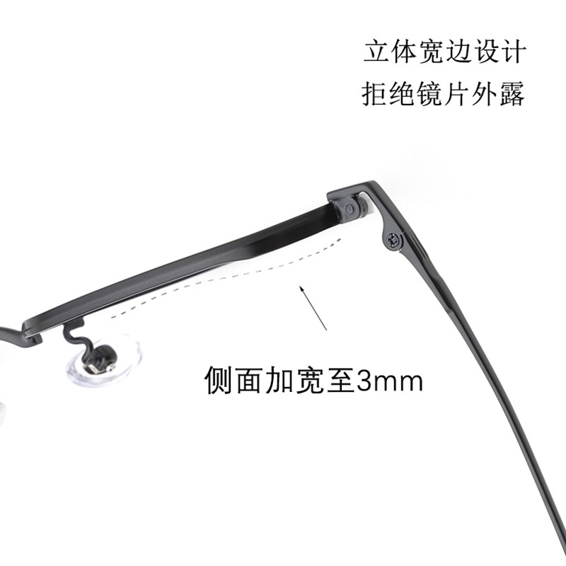 复古高度数镜框多边形老钱风镜架丹阳眼镜工厂店批发眼镜框纯钛