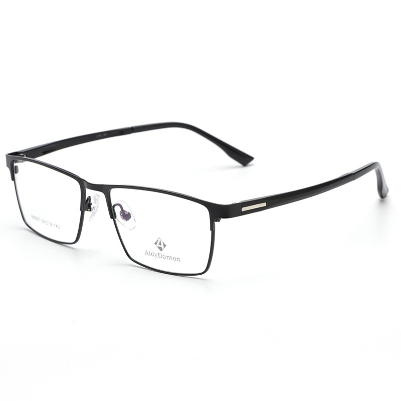 新款高启强同款眼镜框批发60027丹阳商务男款眉线全框镜架塑钢腿