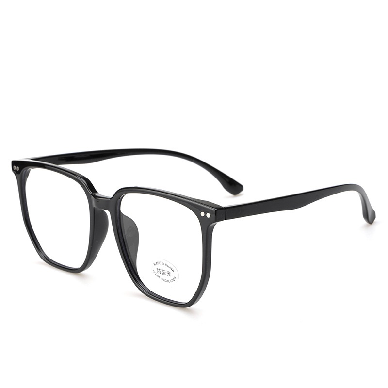 米钉平光镜透明小红书同款30326电脑护目镜复古学生tr90大框近视