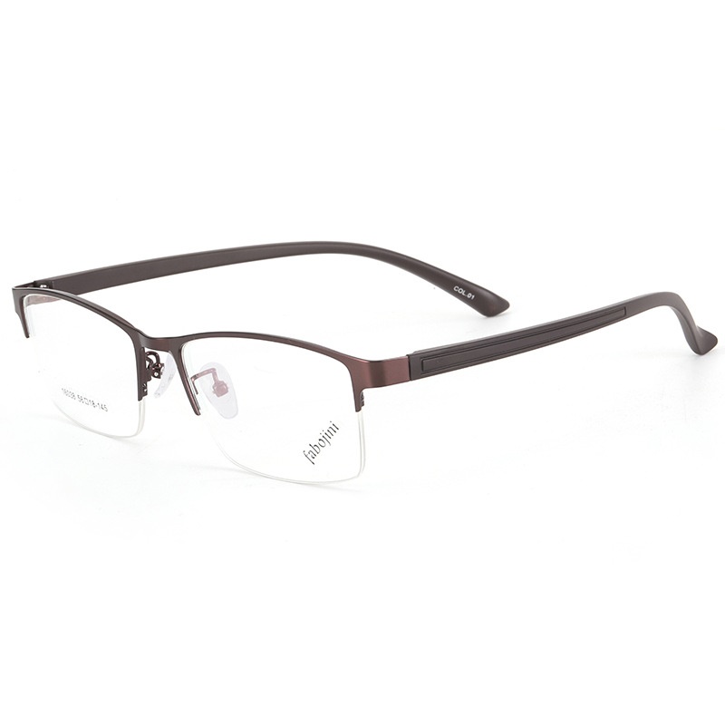 【友顺】半框钢板眼镜中号框架方框光学镜架16038超轻丹阳眼镜框