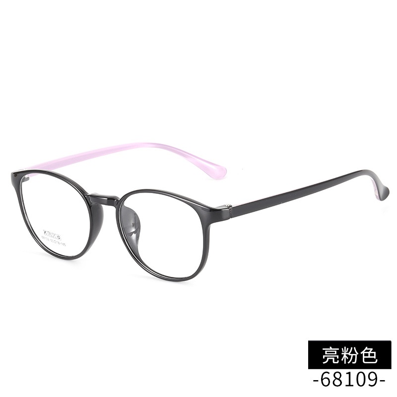 丹阳tr90眼镜圆框批发68109男女款中号全框架超轻眼镜架 TR工厂