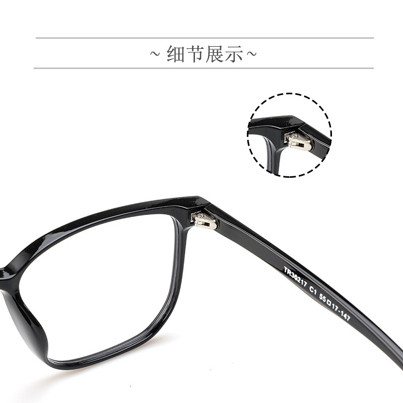 宽边黑框平光镜网红同款30217电脑护目镜复古非主流近视 tr90眼镜