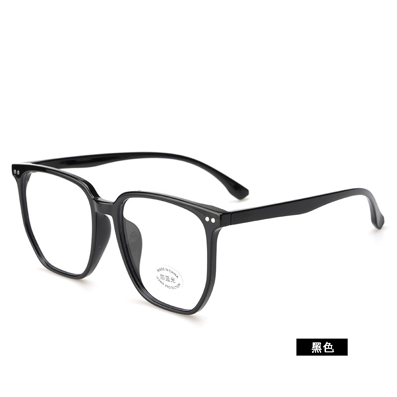 米钉平光镜透明小红书同款30326电脑护目镜复古学生tr90大框近视