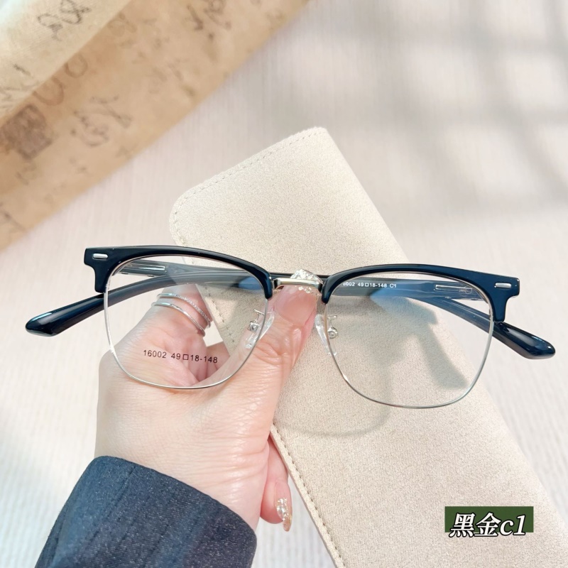 新款时尚小号瘦脸眉毛眼睛架素颜眉线框16002丹阳眼镜工厂店批发