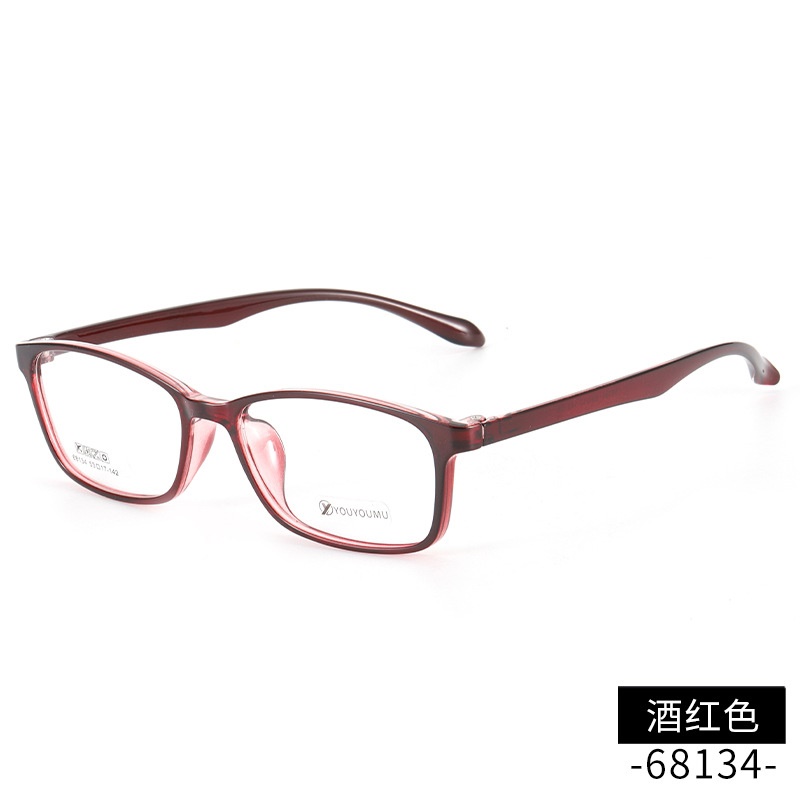 方框中号近视眼镜女全框tr镜框男批发68134丹阳超轻tr90眼镜架