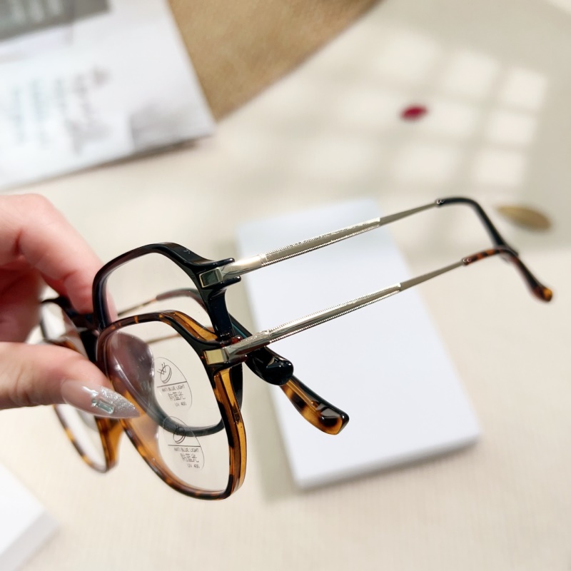 新款TR90网红男女防蓝光玳瑁镜框清新显瘦平光镜可配度数素颜眼镜