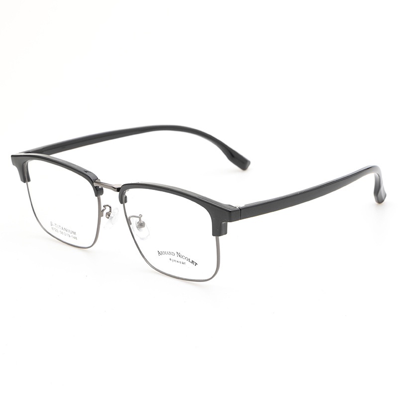 男士大号眉毛眼镜框架 小红书同款8723TR90眉线黑框复古架配眼镜