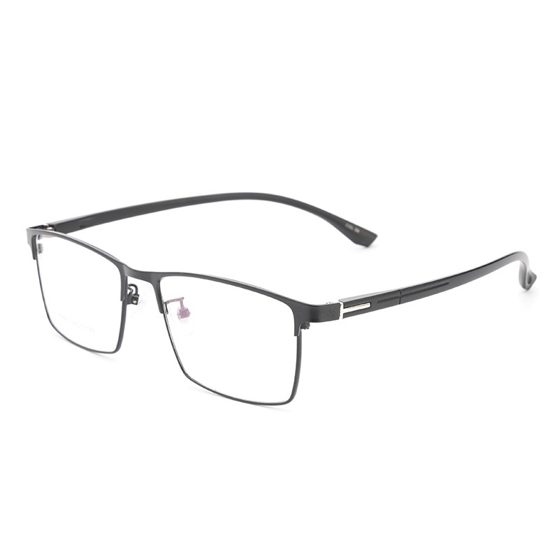 新款高启强同款眼镜框批发9952丹阳商务男款眉线全框镜架塑钢腿