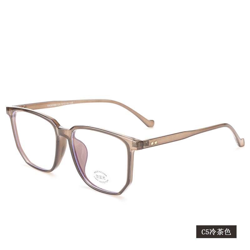 宽边个性平光镜网红同款30166小红书护目镜复古非主流 tr90眼镜