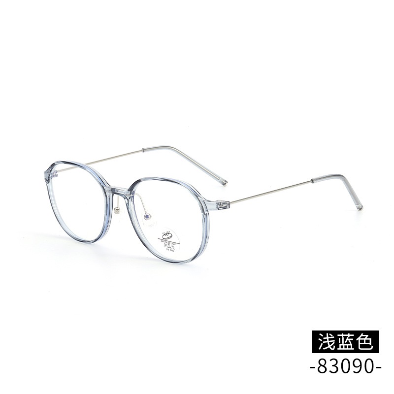 透明平光镜男网红同款83090带鼻托可配近视复古防蓝光眼镜女