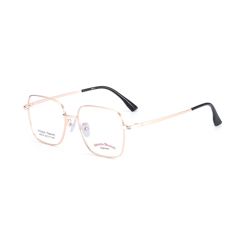 开球潮范复古眼镜框女 小红书同款镜架批发22079双色平光镜框男