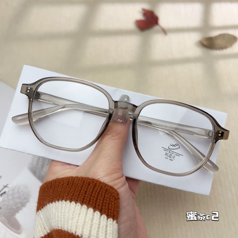 TR透明网红同款23105防蓝光眼镜框 小红书种草丹阳配镜tr90平光镜