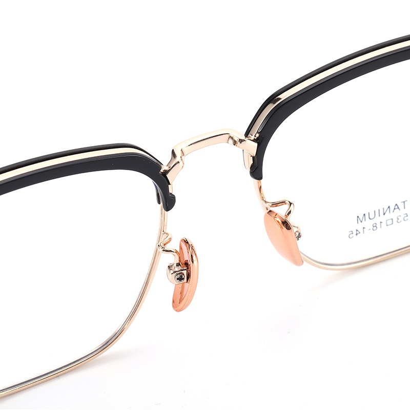 新款无磁钛眉毛眼镜架 时尚眉线框68815小红书潮复古透明眼镜批发