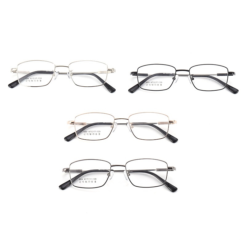 记忆金属眼镜架小框眼镜689跨境眼镜瘦脸镜架超弹弓钛合金眼镜框