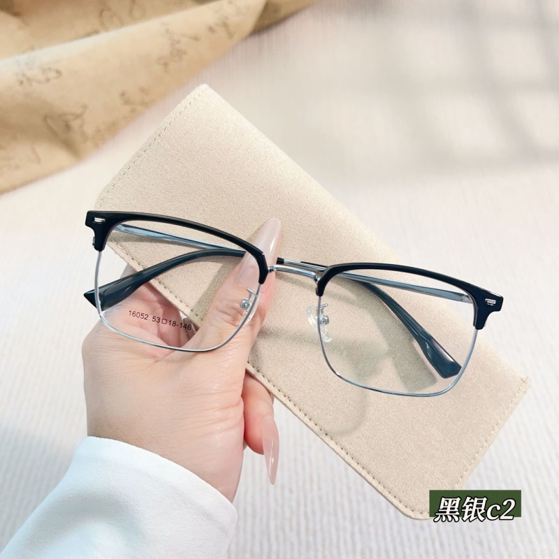 新款时尚眉毛眼睛架素颜眉线框16052斯文痞帅丹阳眼镜工厂批发