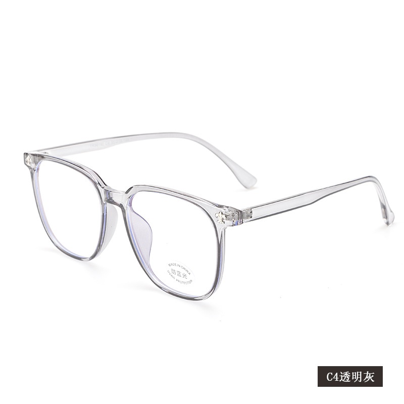 黑色网红同款30192防蓝光透明复古眼镜框 可配近视学生tr90平光镜