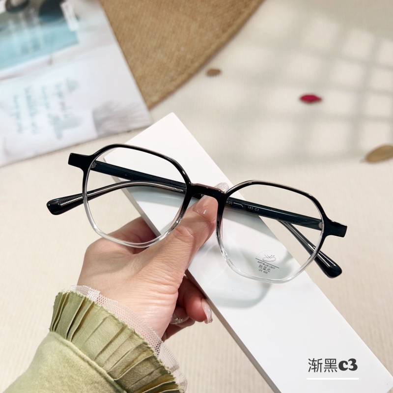 友顺学生潮款平光镜8742电脑护目镜多边形复古近视眼镜 tr90
