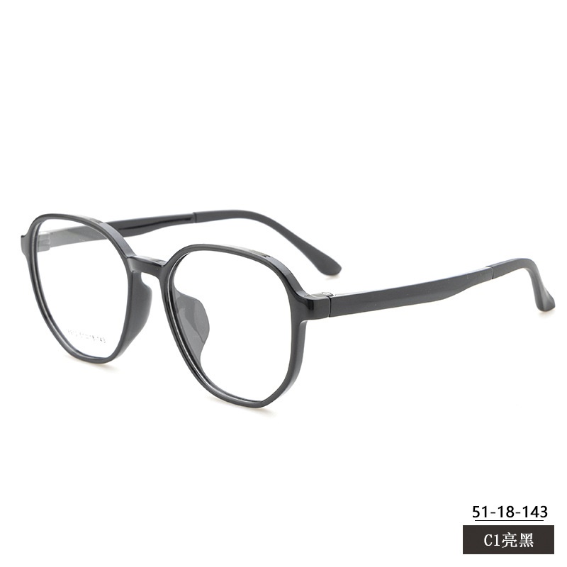 丹阳近视眼镜tr90批发18912多边形全框架眼镜 男女时尚TR眼镜架