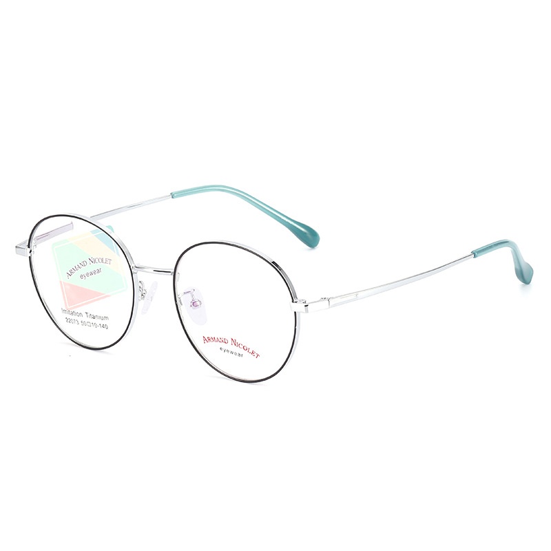 开球潮范复古眼镜 网红同款镜架22073平光镜双色镜框男女中小号款