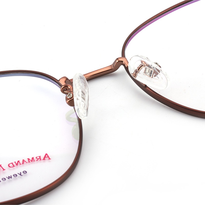 IP电镀多边形配镜宽边显薄镜架 男女款复古全框眼镜工厂批发22086