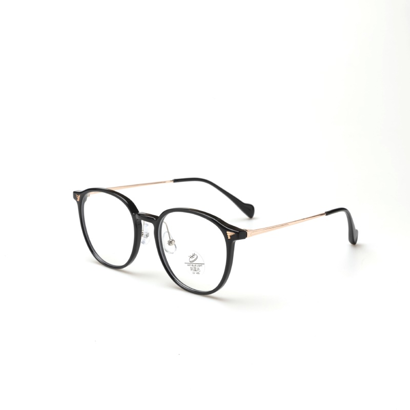 新款近视眼镜框韩版复古小红书眼镜TR金胶混合百搭网红素颜平光镜