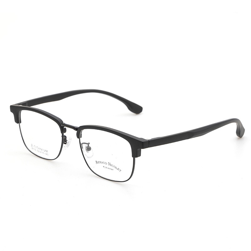 男女眉毛眼镜框架 时尚小红书同款8715tr90眉线潮款黑框复古眼镜