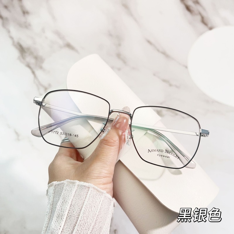 多边形全框眼镜 近视镜框1772不规则男女士通用显瘦方圆脸镜架