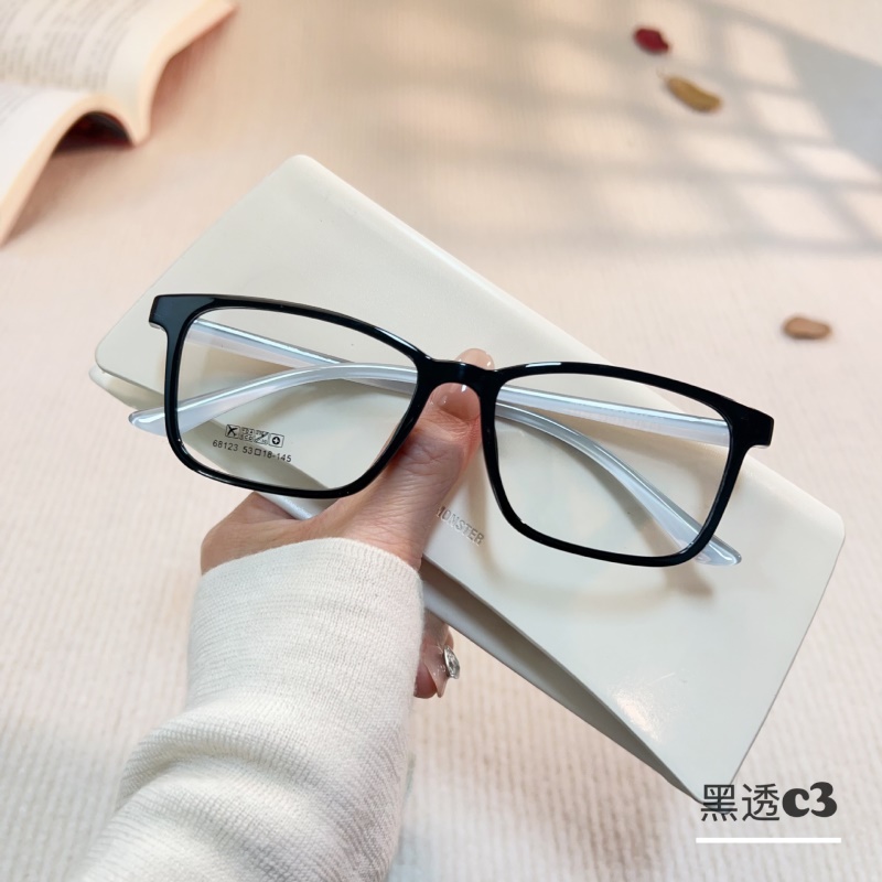 丹阳友顺tr90近视眼镜工厂批发68123男女士全框架眼镜 方形眼镜架