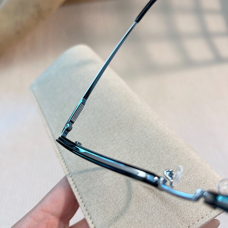 新款无磁钛眼镜架时尚透明眉线框16060小红书潮复古眉毛架眼镜框