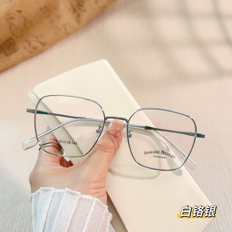 友顺新款近视眼镜1769小红书潮全框眼镜架女复古多边形眼镜男款