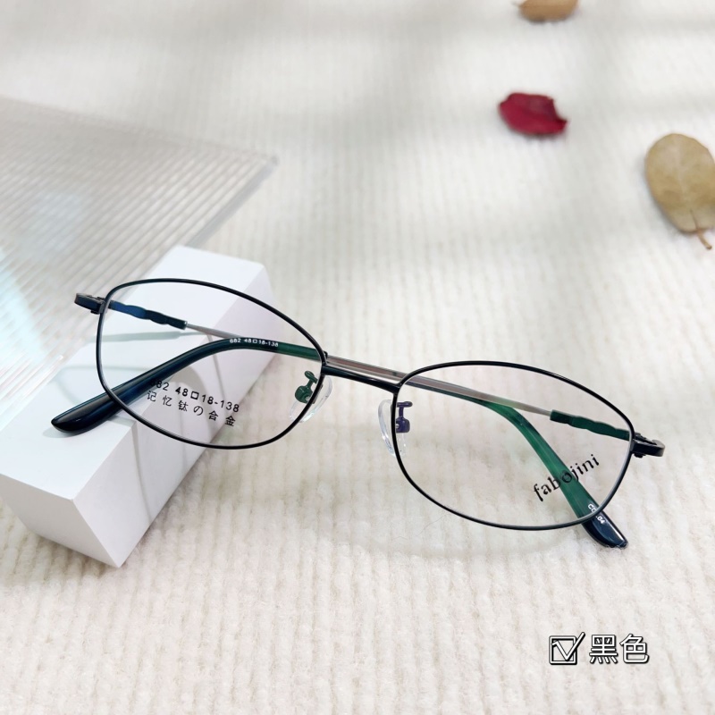 新款金丝小框眼镜架记忆钛合金682丹阳眼镜全框金属老花眼镜框女