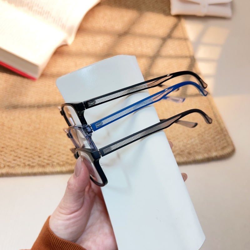 时尚新款透明水晶tr腿眼镜批发2208近视眼镜框方形窄框TR90眼镜架