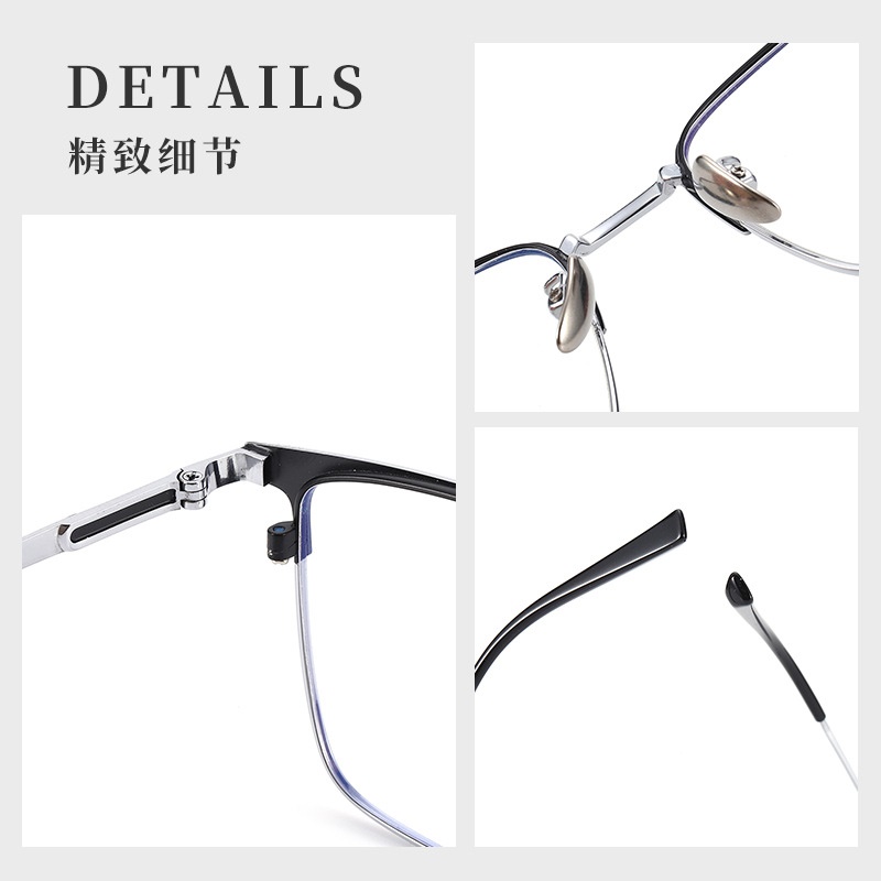 丹阳全框超轻眼镜架复古方框眼镜90005时尚商务纯钛眼镜男近视