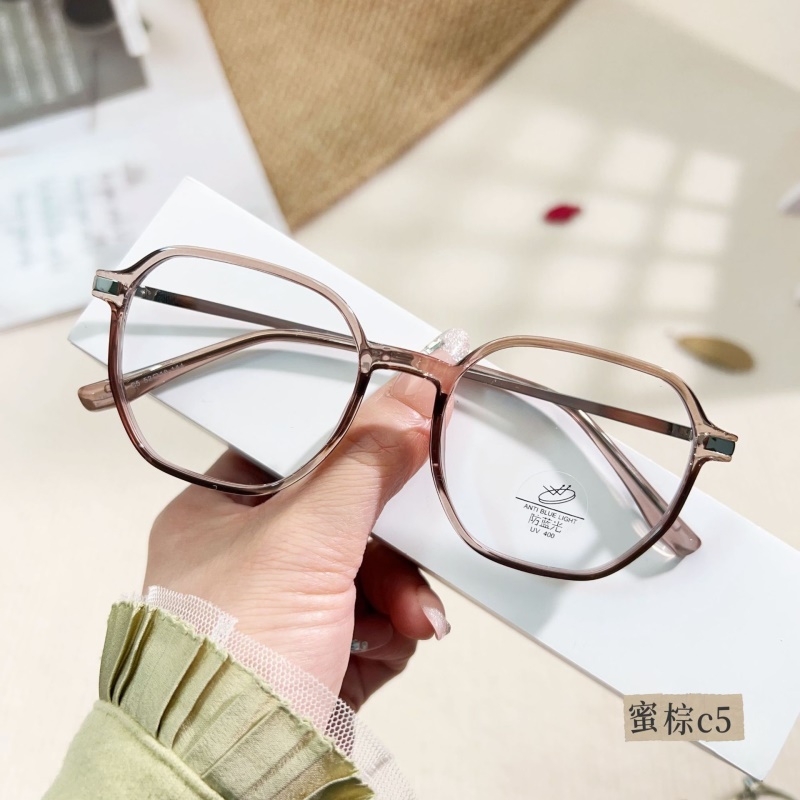 新款TR90网红男女防蓝光玳瑁镜框清新显瘦平光镜可配度数素颜眼镜