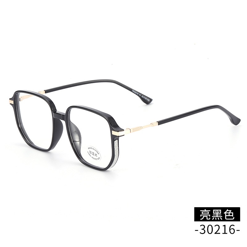 透明镶钻粉平光镜网红同款30216 透明护目镜复古时尚tr90防蓝光