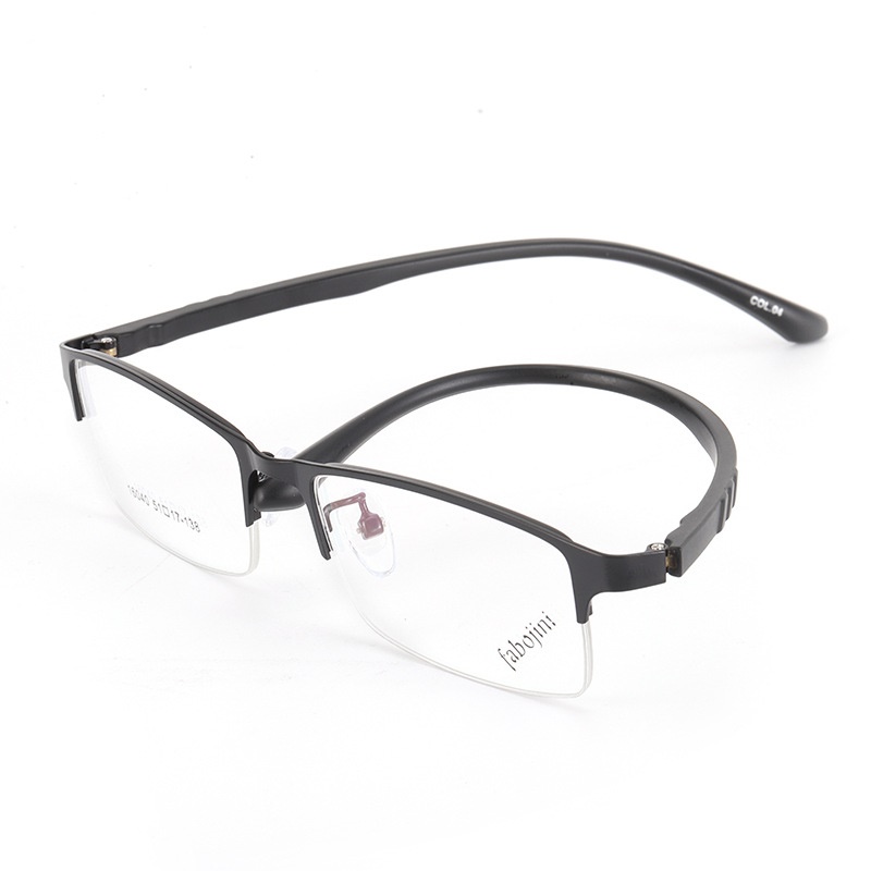 【友顺】钢板眼镜小号半框架方形光学镜架16040TR腿眼镜框 丹阳