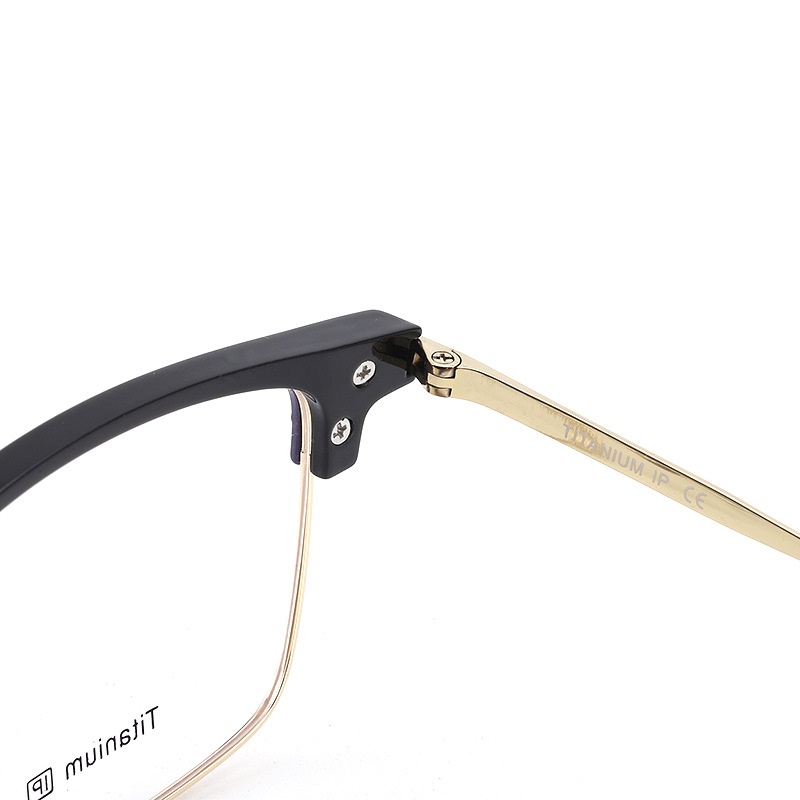 时尚潮款平光镜17050小红书韩范眉线框高品质纯钛眉毛眼镜架配镜